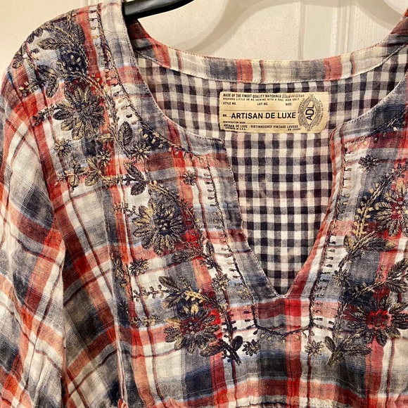 Anthropologie cotton peasant blouse - Picture 4 of 6